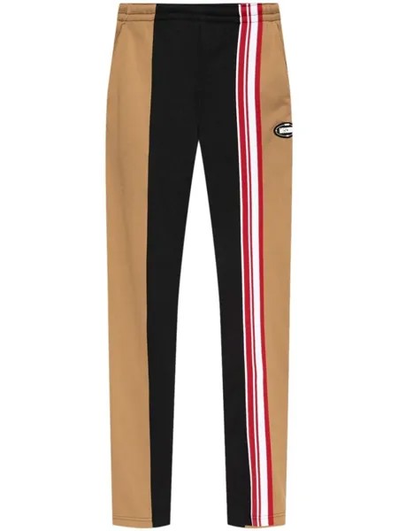 Moschino спортивные брюки с нашивкой-логотипом, нейтральный цвет