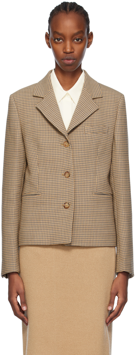 Светло-коричневый миниатюрный пиджак Toteme