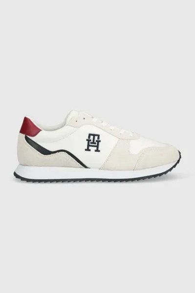 Кожаные кроссовки RUNNER EVO LEATHER Tommy Hilfiger, белый