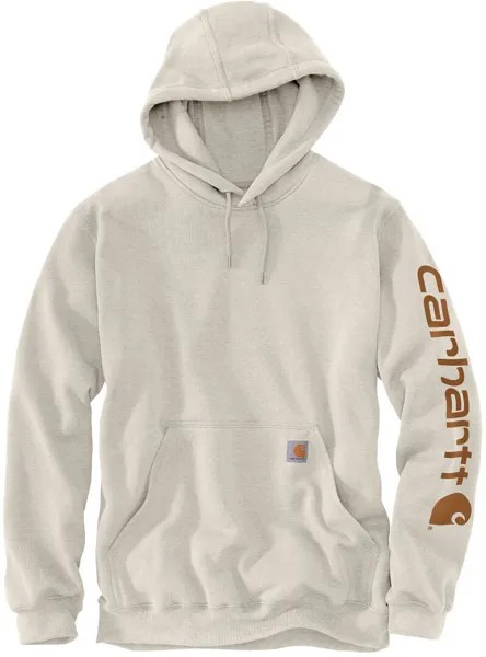 Толстовка Carhartt Midweight Sleeve Logo, кремовый