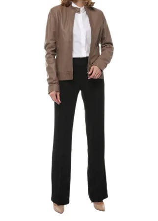 Кожаная куртка женская VERSACE COLLECTION G31662 бежевая 44