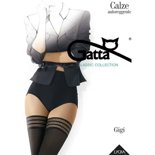 Чулки  Gatta, матовые, размер 3-4, черный