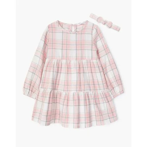 Платье Gloria Jeans, размер 18-24мес/92, розовый, мультиколор