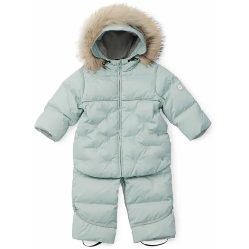 Комбинезон-трансформер Happy Baby, зимний, ветрозащитный, утепленный, подкладка, размер 50-92, голубой