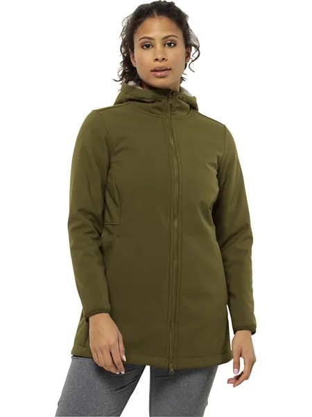 Куртка софтшелл Jack Wolfskin Funktionsmantel Windland, хаки