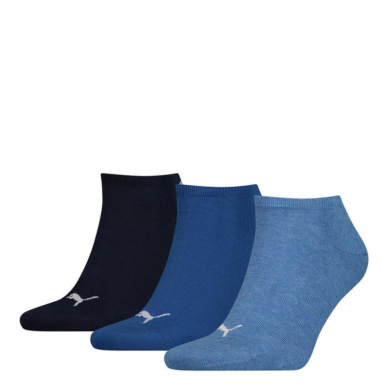 Носки унисекс, 3 пары стрейч PUMA, цвет blau