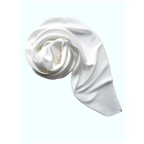Платок Sergio Valentini, натуральный шелк, 90х90 см, белый