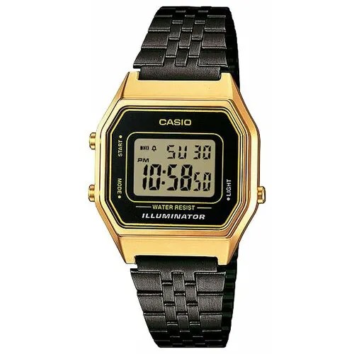 Наручные часы CASIO Vintage LA680WEGB-1A, золотой, черный
