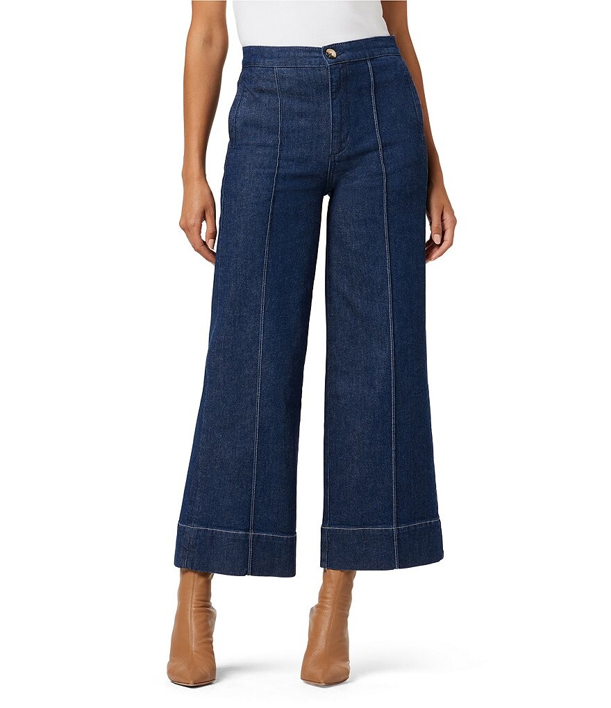 Joe's Jeans Джинсы до щиколотки с высокой посадкой и широкими штанинами Madison, синий