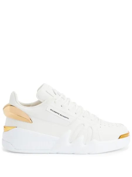 Кроссовки Giuseppe Zanotti Talon Logo, белый/золотой