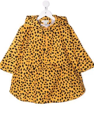 Stella McCartney Kids непромокаемая куртка с леопардовым узором