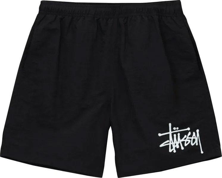 Шорты Stussy Big Basic Water Short 'Black', черный