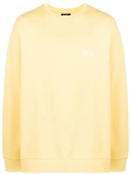 A.P.C. толстовка с логотипом, желтый