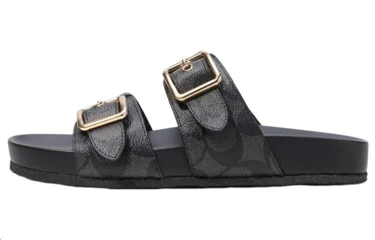 Шлепанцы COACH Женские, Black