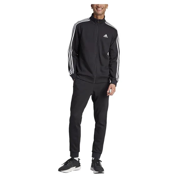 Спортивный костюм adidas Basic 3 Stripes Fleece, черный