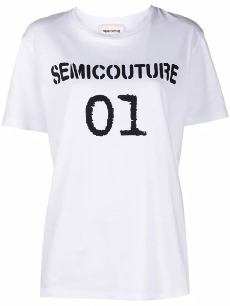 Semicouture футболка с логотипом