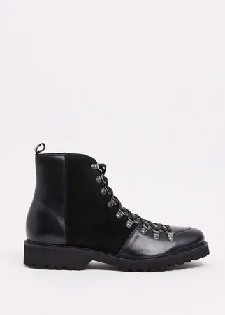 Кожаные и замшевые ботинки Bolongaro Trevor-Черный
