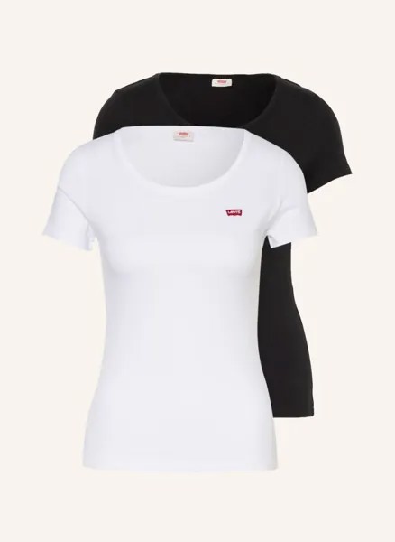 Комплект футболок женских Levi's 1001094567 белых L