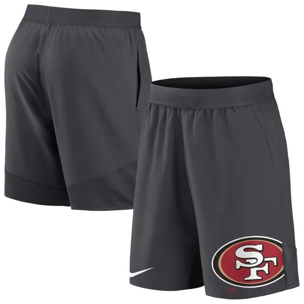 Мужские эластичные шорты San Francisco 49ers антрацитового цвета Nike