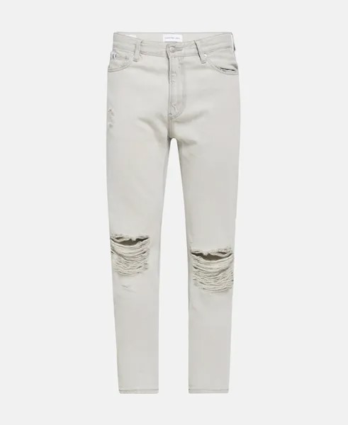 Разрушенные джинсы Calvin Klein Jeans, миндальный