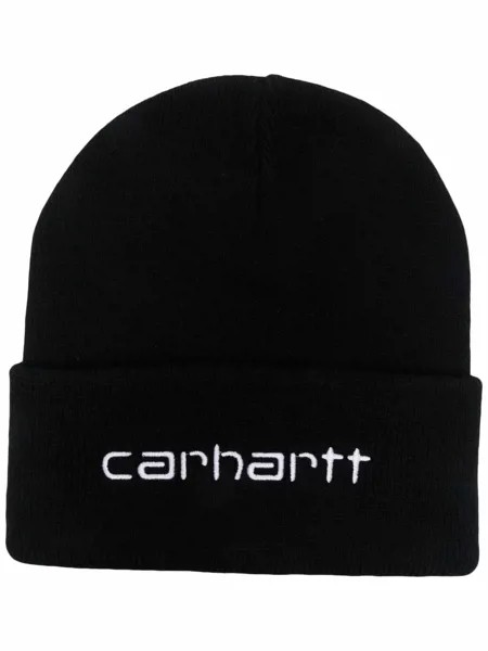 Carhartt WIP шапка бини с вышитым логотипом