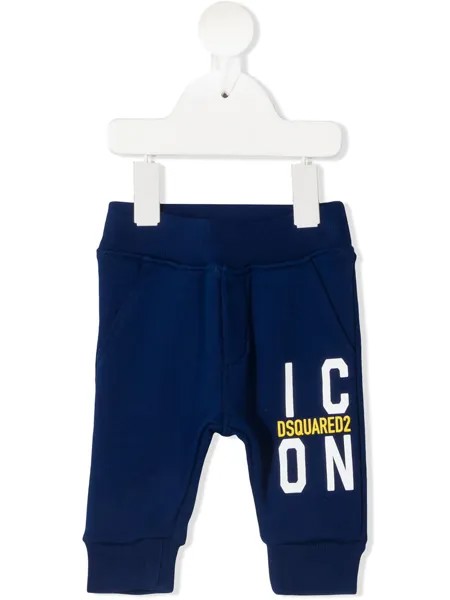 Dsquared2 Kids спортивные брюки с принтом Icon