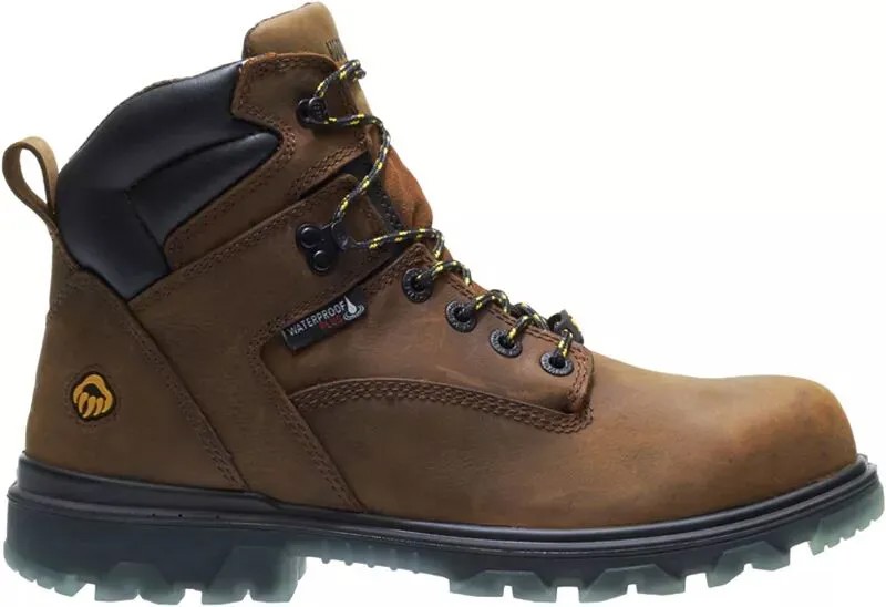 Мужские рабочие ботинки Wolverine I-90 EPX 6 дюймов CarbonMAX с водонепроницаемым композитным носком, коричневый