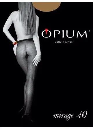 Колготки  Opium, 40 den, с ластовицей, размер 2, бежевый