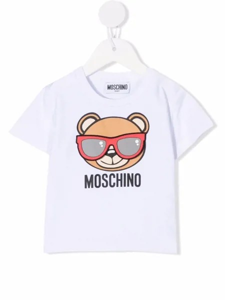 Moschino Kids футболка с принтом Teddy