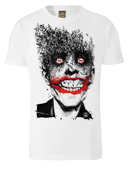 Рубашка LOGOSHIRT Batman - Joker Bats, белый