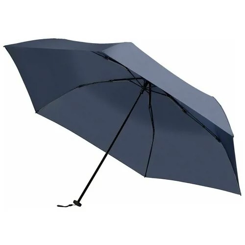 Мини-зонт Stride, механика, 3 сложения, купол 90 см., 6 спиц, чехол в комплекте, синий