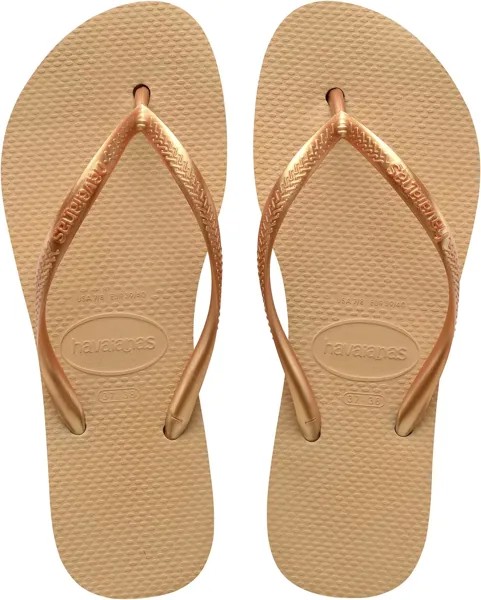 Шлепанцы Slim Flatform Flip-Flop Sandal Havaianas, цвет Golden