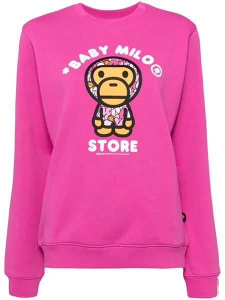 *BABY MILO STORE BY *A BATHING APE джемпер с логотипом, розовый