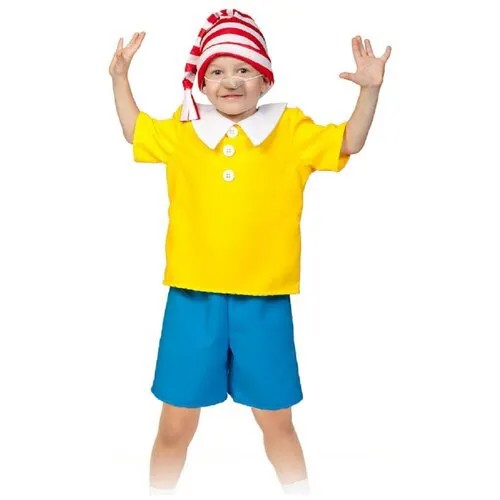 Карнавальный костюм Карнавалофф Буратино (Золотой ключик) детский