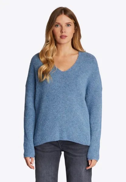 Свитшот Rich & Royal MIT V-NECK, темно-синий