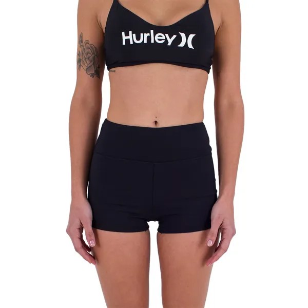Низ бикини Hurley Max Solid Swim Short, черный