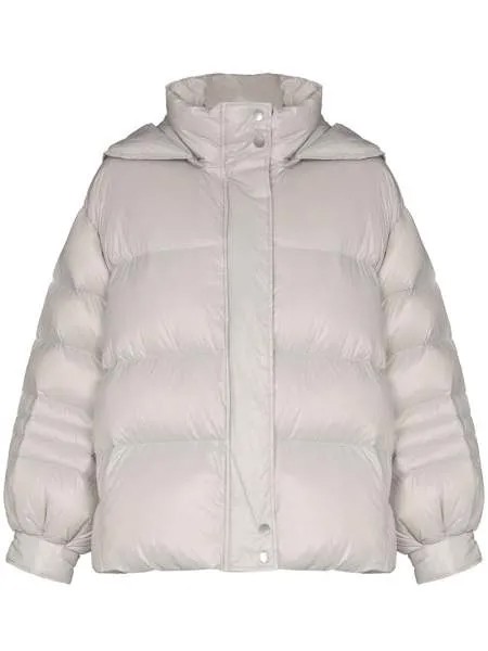 Frankie Shop пуховик Val с капюшоном на молнии