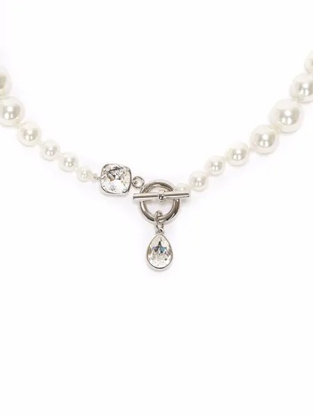 JW Anderson GRADUATED PEARL & CRYSTAL NECKLACE