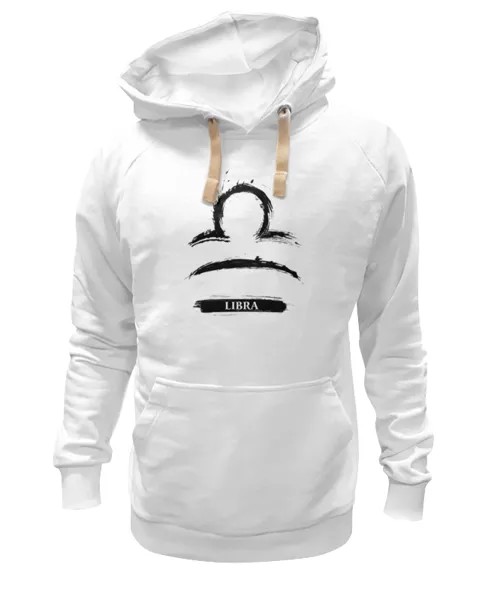 Худи унисекс Printio Знак зодиака весы белое 2XL