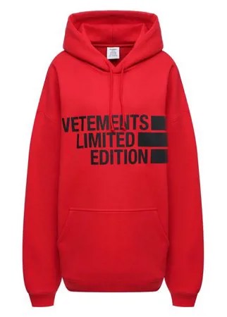 Хлопковое худи VETEMENTS