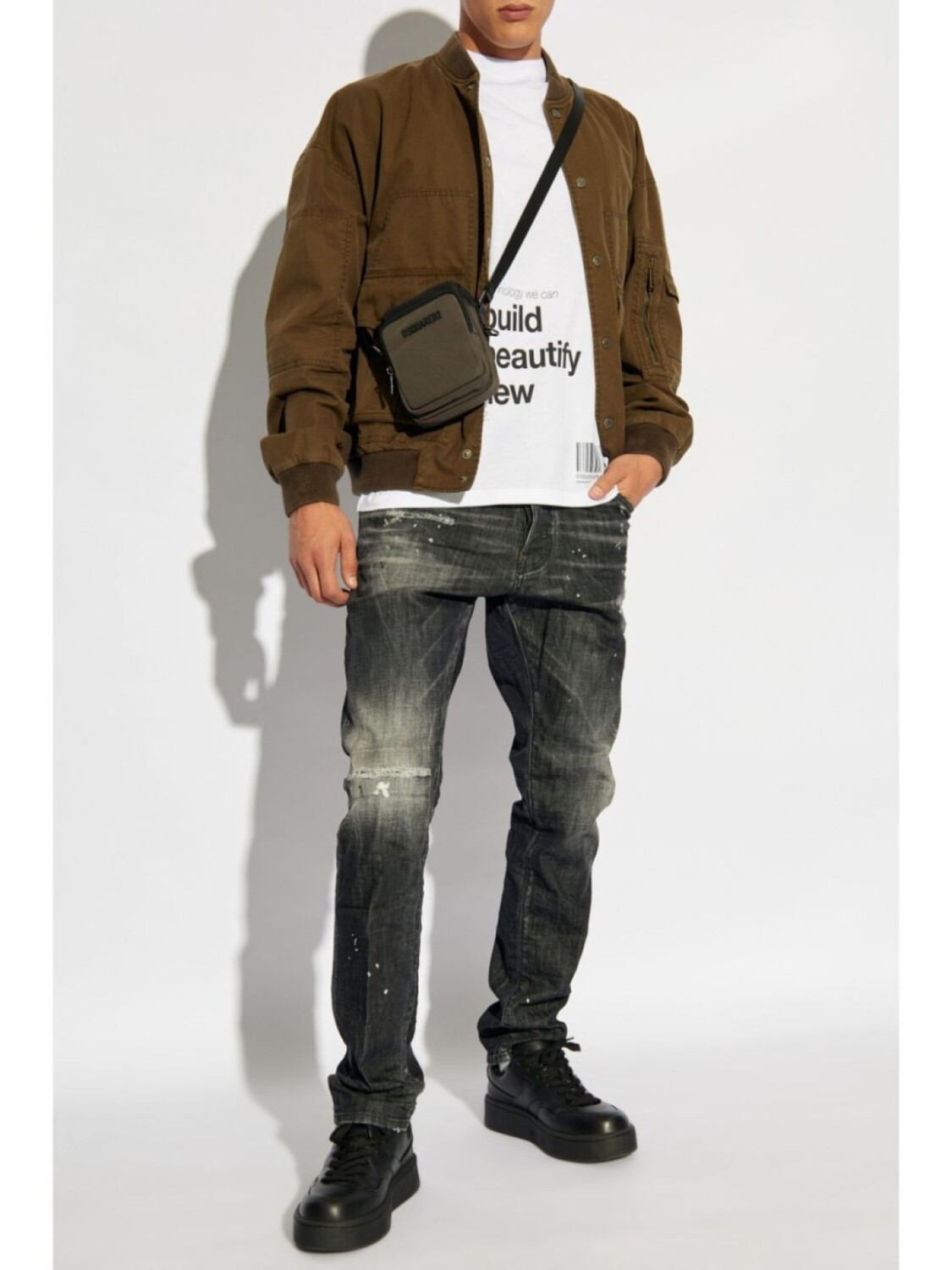 Dsquared2 dSQUARED2 Rebuild Rebeautify Renew футболка, белый