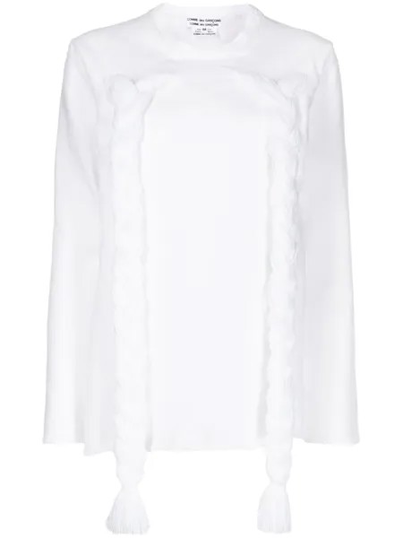 Джемпер с плетеной отделкой Comme Des Garçons Comme Des Garçons, белый