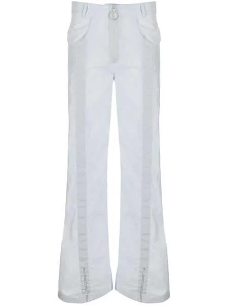 Off-White брюки палаццо со вставками