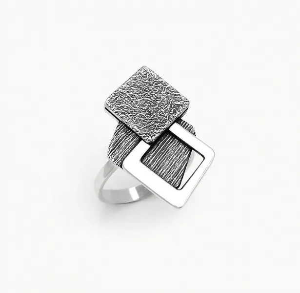 Кольцо женское ЮМИЛА из серебра 925 К10993 размер 18.5