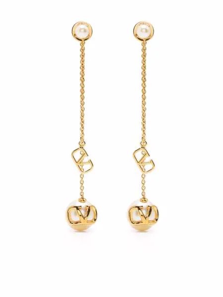 Valentino Garavani VLogo pearl drop earrings