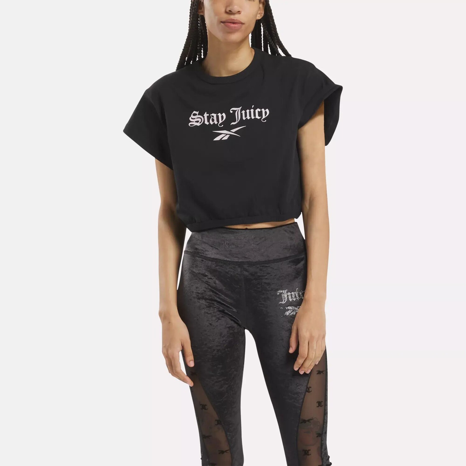 Футболка с рисунком x Juicy Couture Reebok, черный