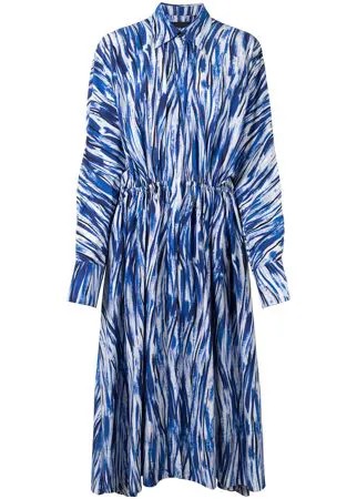 Proenza Schouler платье-рубашка миди в полоску