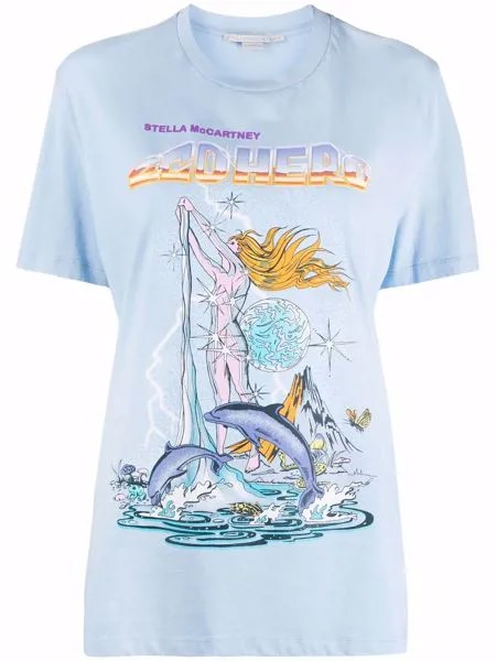 Stella McCartney футболка с принтом Eco Hero