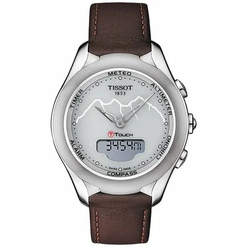 Наручные часы TISSOT Часы Tissot T-Touch Lady Solar Jungfraubahn T075.220.16.011.10, белый, серебряный