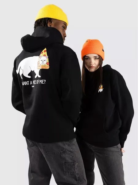 Хочешь кусочек меня? Толстовка с капюшоном Ripndip, черный